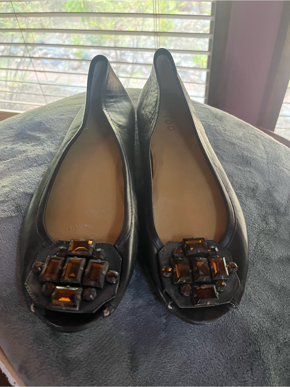 Me too rich brown size 10 Embellished Women's Ballet Flats